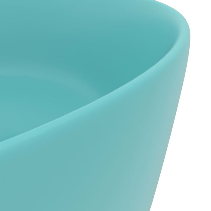 Chiuvetă baie lux verde deschis mat 40x15 cm ceramică rotund - WALTI WALTI