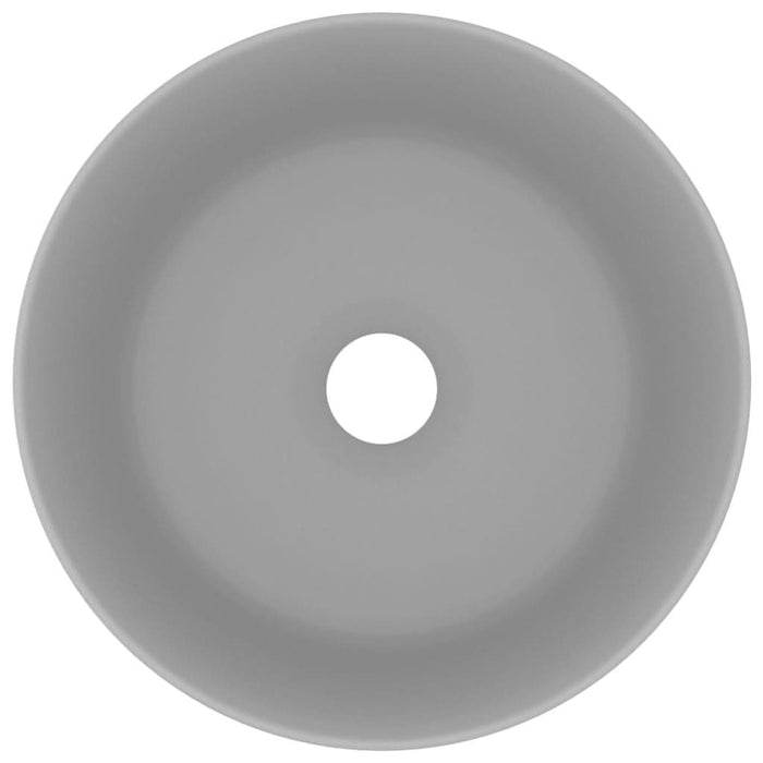 Chiuvetă baie lux gri deschis mat 40x15 cm ceramică rotund - WALTI WALTI