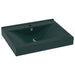 Chiuvetă baie lux, orificiu robinet verde mat 60x46 cm ceramică - WALTI WALTI