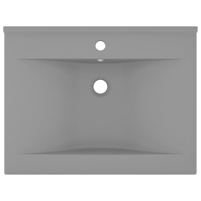 Chiuvetă baie lux orificiu robinet gri mat 60x46 cm ceramică - WALTI WALTI