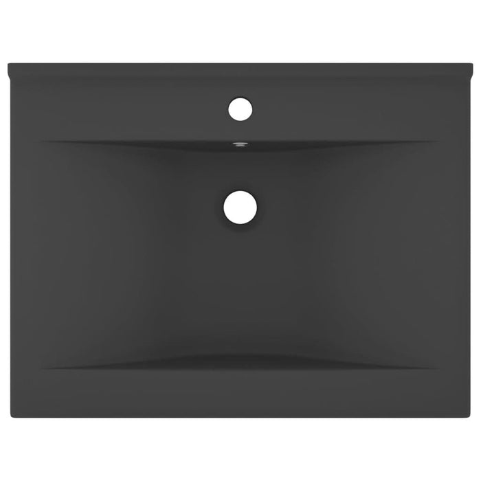Chiuvetă baie lux orificiu robinet gri mat 60x46 cm ceramică - WALTI WALTI