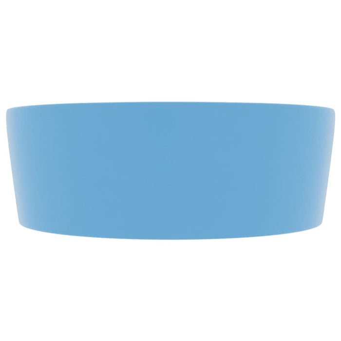 Chiuvetă de lux cu preaplin, bleu mat, 36x13 cm, ceramică - WALTI WALTI