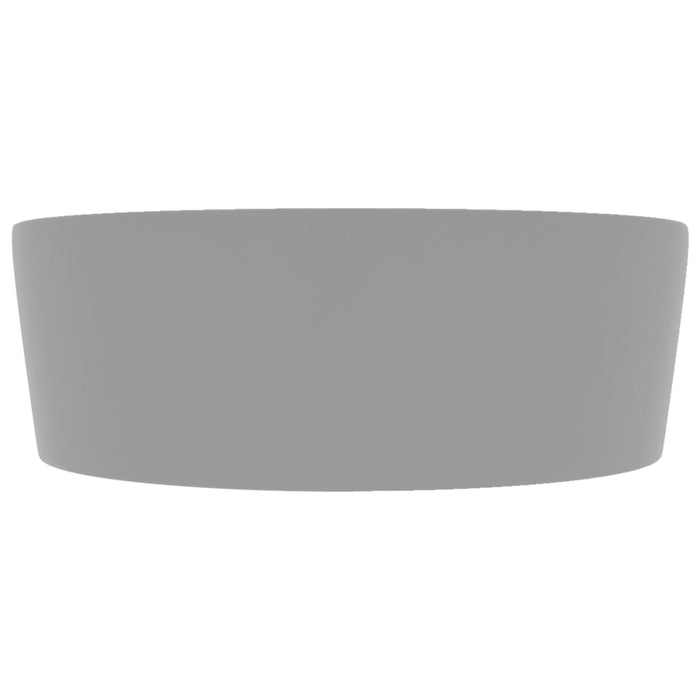 Chiuvetă de lux cu preaplin, gri deschis mat, 36x13 cm ceramică - WALTI WALTI