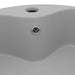 Chiuvetă de lux cu preaplin, gri deschis mat, 36x13 cm ceramică - WALTI WALTI