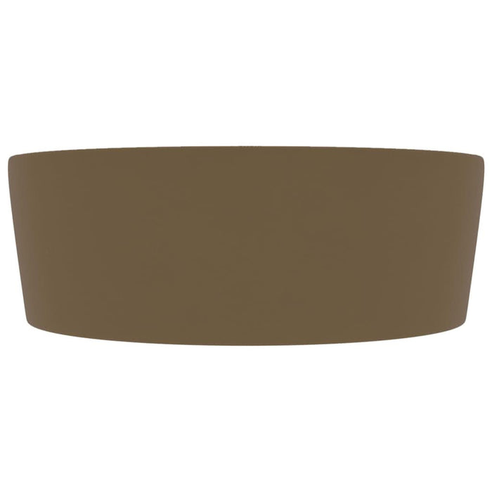 Chiuvetă de lux cu preaplin, crem mat, 36 x 13 cm, ceramică - WALTI WALTI