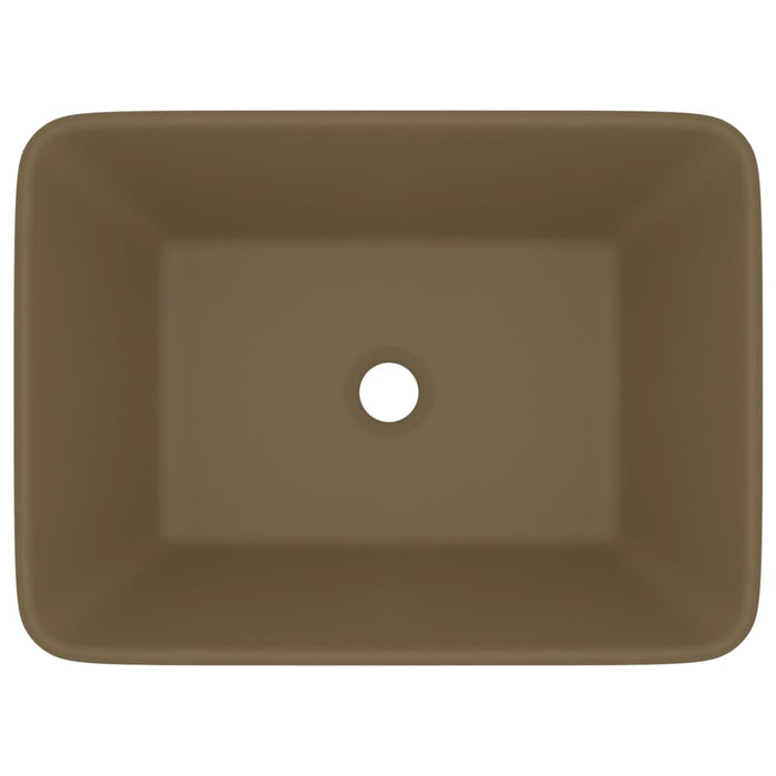 Chiuvetă de baie lux, crem mat, 41x30x12 cm, ceramică - WALTI WALTI