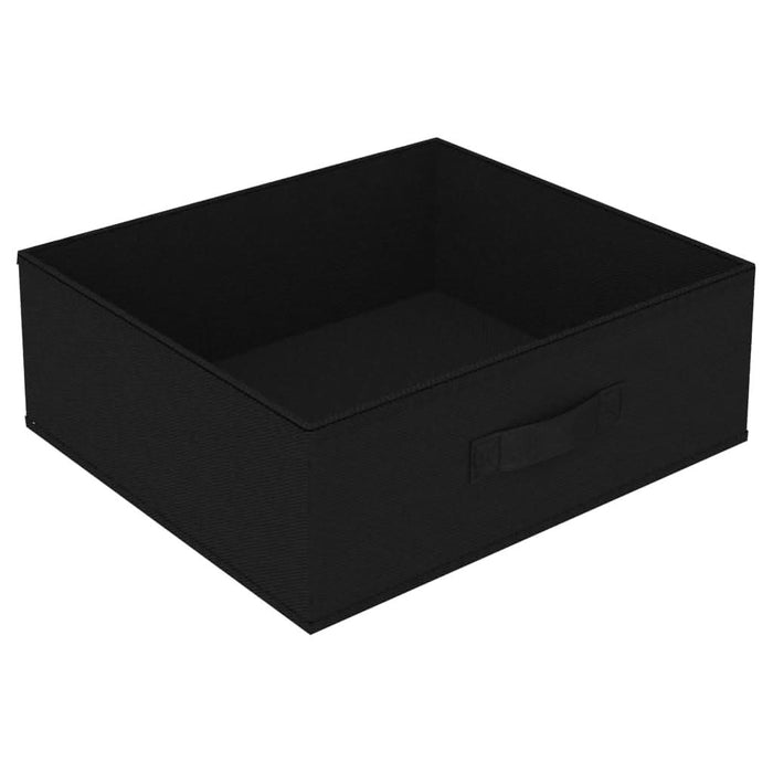 Raft de depozitare cu 4 coșuri textile, negru, oțel - WALTI WALTI