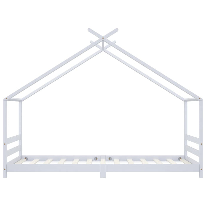 Cadru pat de copii, alb, 90 x 200 cm, lemn masiv de pin - WALTI WALTI