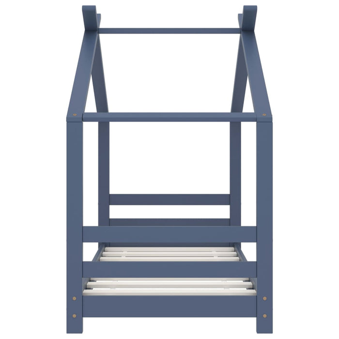 Cadru de pat pentru copii, gri, 70 x 140 cm, lemn masiv de pin - WALTI WALTI