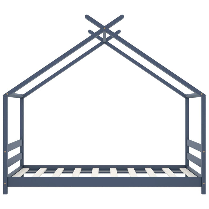 Cadru de pat de copii, gri, 80 x 160 cm, lemn masiv de pin - WALTI WALTI