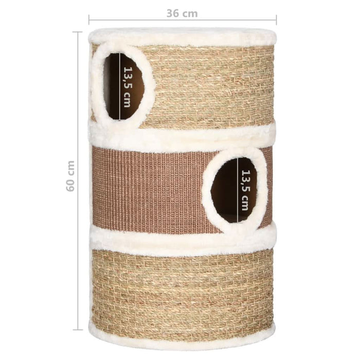 Butoiaș de zgâriat pentru pisici, 60 cm, iarbă de mare - WALTI WALTI