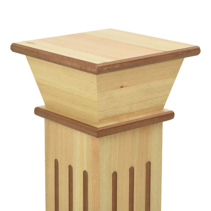 Suport plante clasic în formă stâlp pătrat lemn 17x17x66 cm MDF - WALTI WALTI