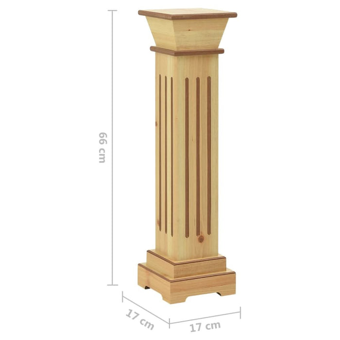 Suport plante clasic în formă stâlp pătrat lemn 17x17x66 cm MDF - WALTI WALTI