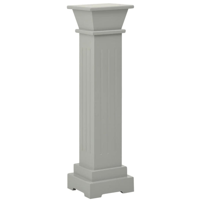 Suport de plante clasic formă stâlp pătrat gri 17x17x66 cm MDF - WALTI WALTI