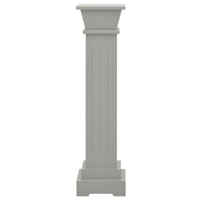 Suport de plante clasic formă stâlp pătrat gri 17x17x66 cm MDF - WALTI WALTI