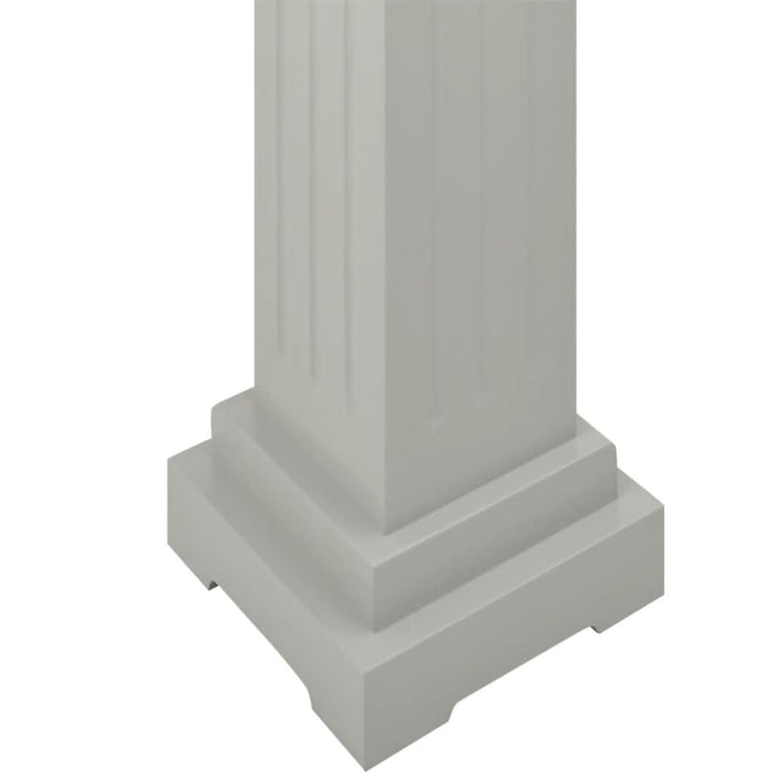Suport de plante clasic formă stâlp pătrat gri 17x17x66 cm MDF - WALTI WALTI
