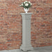 Suport de plante clasic formă stâlp pătrat gri 17x17x66 cm MDF - WALTI WALTI
