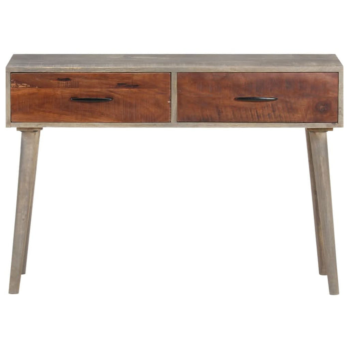 Masă consolă, gri, 110x35x75 cm, lemn masiv de mango nefinisat - WALTI WALTI