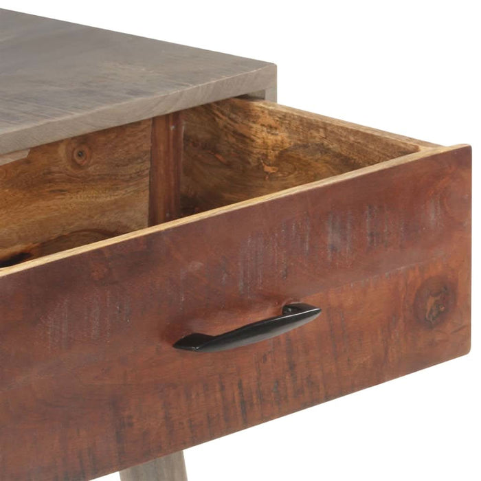 Masă consolă, gri, 110x35x75 cm, lemn masiv de mango nefinisat - WALTI WALTI