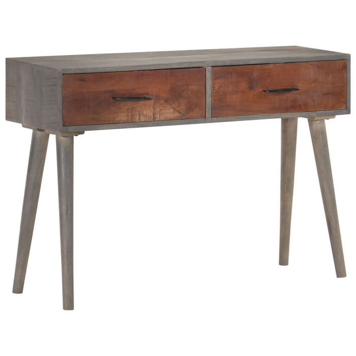 Masă consolă, gri, 110x35x75 cm, lemn masiv de mango nefinisat - WALTI WALTI