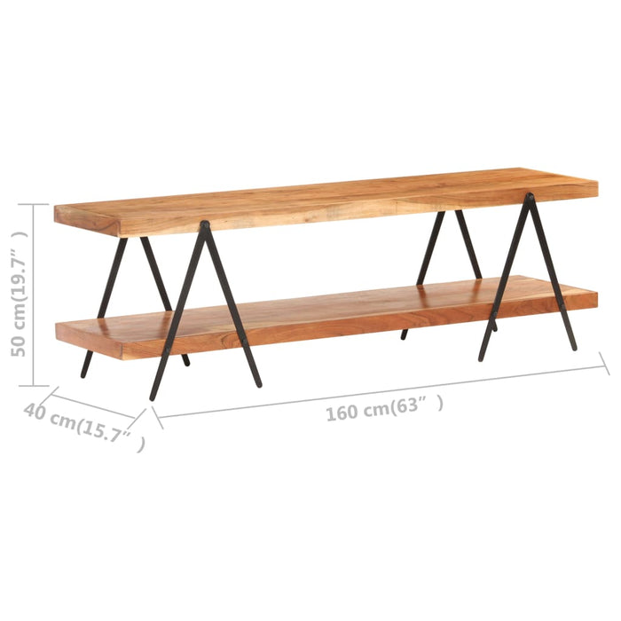 Comodă TV, 160 x 40 x 50 cm, lemn masiv de acacia - WALTI WALTI