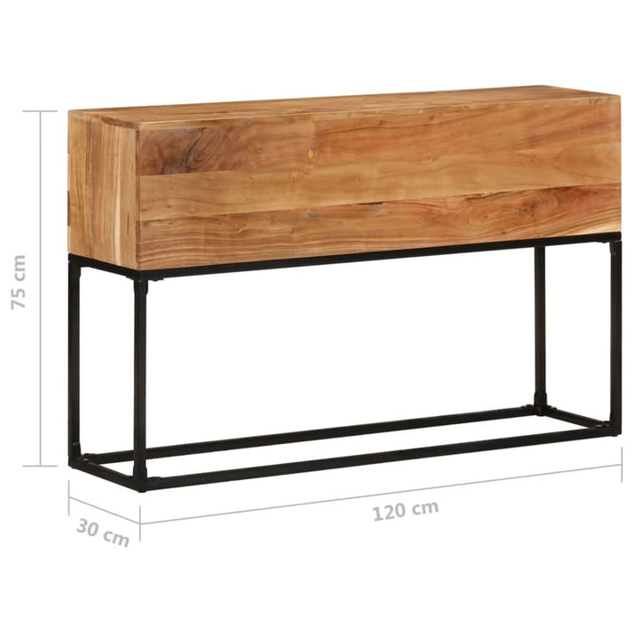 Masă consolă, 120x30x75 cm, lemn masiv de acacia - WALTI WALTI