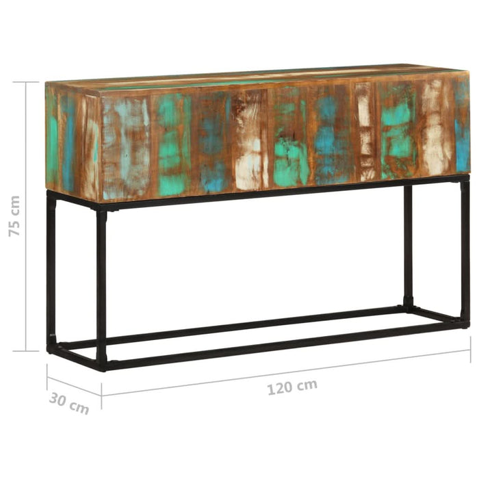 Masă consolă, 120x30x75 cm, lemn masiv reciclat - WALTI WALTI