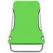 Șezlonguri pliabile, 2 buc., verde, oțel & material textil - WALTI WALTI
