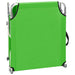 Șezlong pliabil cu copertină, verde, aluminiu - WALTI WALTI