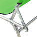 Șezlong pliabil cu copertină, verde, aluminiu - WALTI WALTI