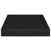 Raft de perete suspendat, negru, 23x23,5x3,8 cm, MDF - WALTI WALTI
