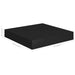 Raft de perete suspendat, negru, 23x23,5x3,8 cm, MDF - WALTI WALTI