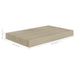 Raft de perete suspendat, stejar, 40x23x3,8 cm, MDF - WALTI WALTI
