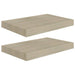 Rafturi de perete suspendate, 2 buc., stejar, 40x23x3,8 cm, MDF - WALTI WALTI