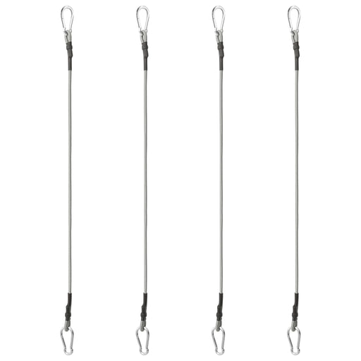 Funii cu cârlige carabine, 4 buc., cauciuc - WALTI WALTI