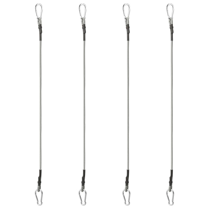 Funii cu cârlige carabine, 4 buc., cauciuc - WALTI WALTI