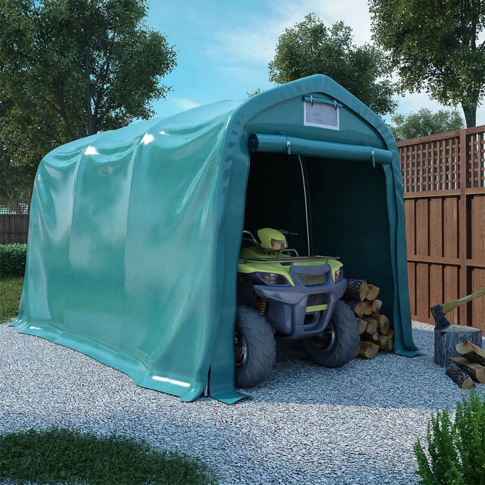 Cort de garaj, verde, 2,4 x 3,6 m, PVC - WALTI WALTI
