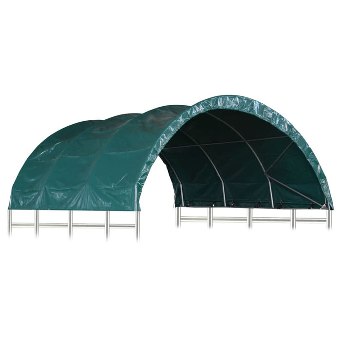 Cort pentru animale, verde, 3,7x3,7 m, PVC - WALTI WALTI