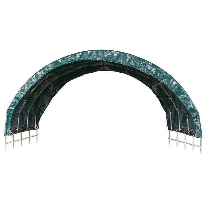 Cort pentru animale, verde, 3,7x3,7 m, PVC - WALTI WALTI
