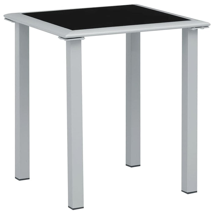 Șezlonguri de plajă, 2 buc., cu masă, crem, aluminiu - WALTI WALTI