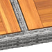 Masă de grădină, gri, 200x150x75cm, lemn de acacia/poliratan - WALTI WALTI