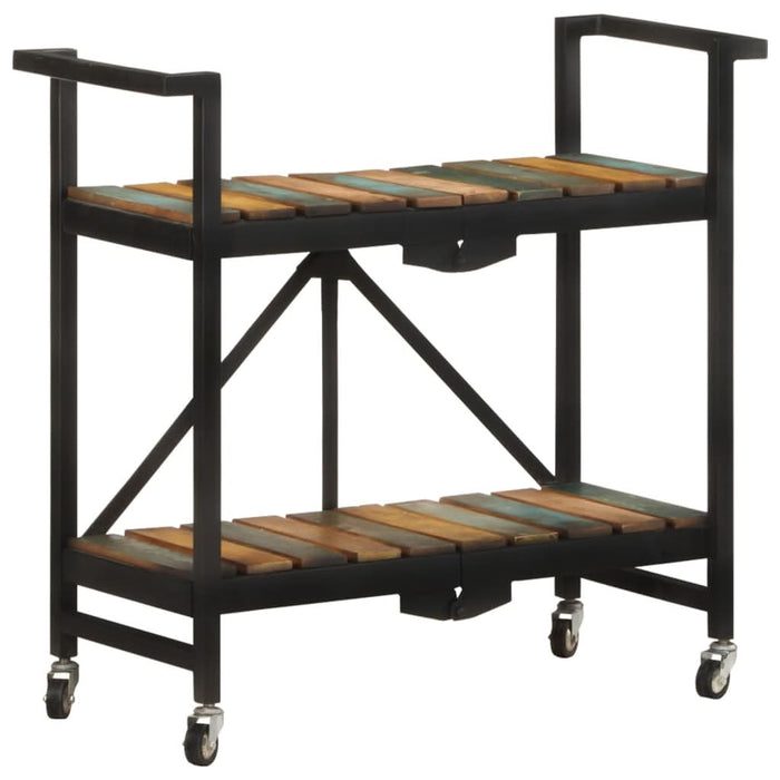 Cărucior de bucătărie, 87x36x81 cm, lemn masiv reciclat - WALTI WALTI