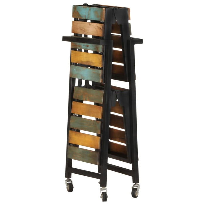 Cărucior de bucătărie, 87x36x81 cm, lemn masiv reciclat - WALTI WALTI