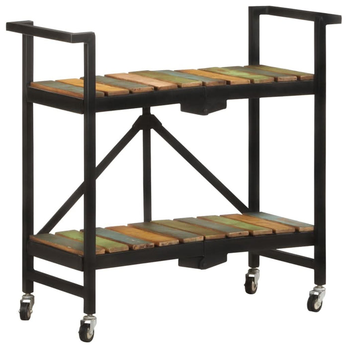 Cărucior de bucătărie, 87x36x81 cm, lemn masiv reciclat - WALTI WALTI