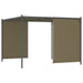 Pergolă grădină cu acoperiș retractabil gri taupe 3x3m 180 g/m² - WALTI WALTI