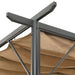 Pergolă cu acoperiș retractabil gri taupe 3x3 m oțel 180 g/m² - WALTI WALTI