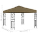 Pavilion de grădină, gri taupe, 3 x 3 m, 180 g/m² - WALTI WALTI