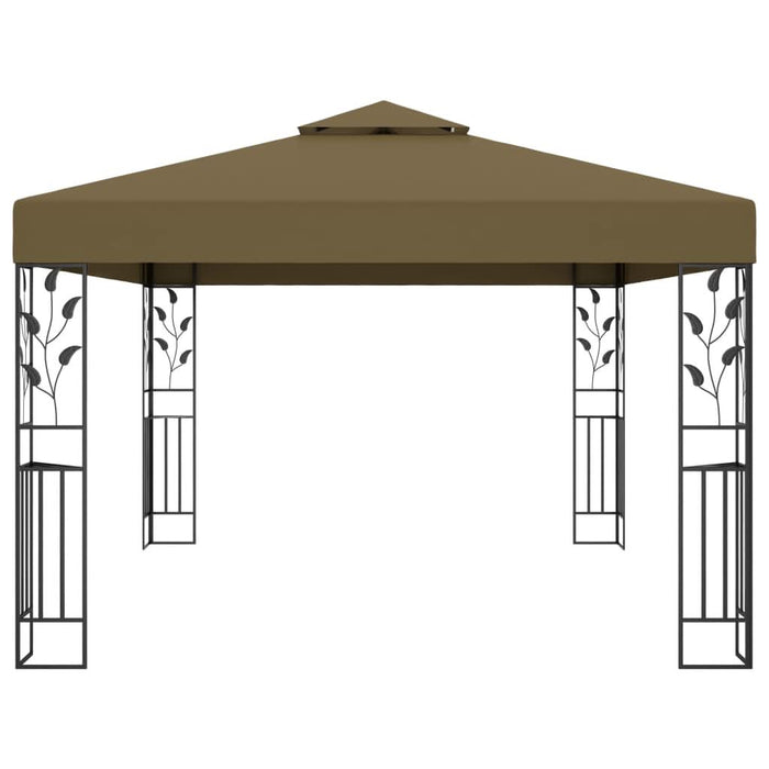 Pavilion cu acoperiș dublu, gri taupe, 3 x 4 m, 180 g/m² - WALTI WALTI