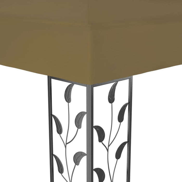 Pavilion cu acoperiș dublu, gri taupe, 3 x 4 m, 180 g/m² - WALTI WALTI