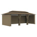 Pavilion cu perdele, gri taupe, 600 x 298 x 270 cm, 180 g/m² - WALTI WALTI